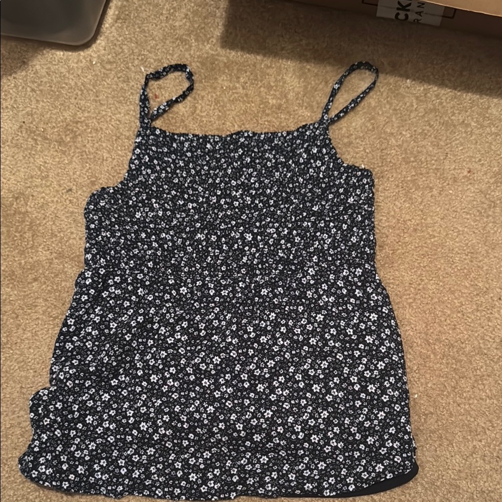 Abercrombie Kids Navy Floral Top